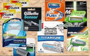 A range of replacement Blades for Men's Wet Razors